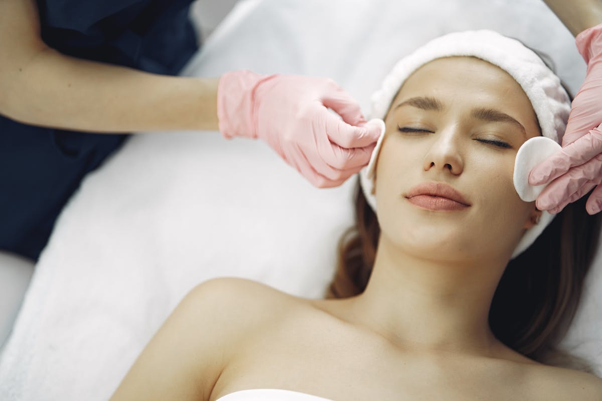 Aesthetic facial treatment at a modern med spa