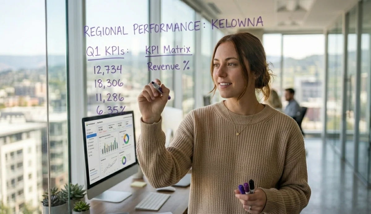 Marketing analyst calculating cost per lead and customer acquisition metrics