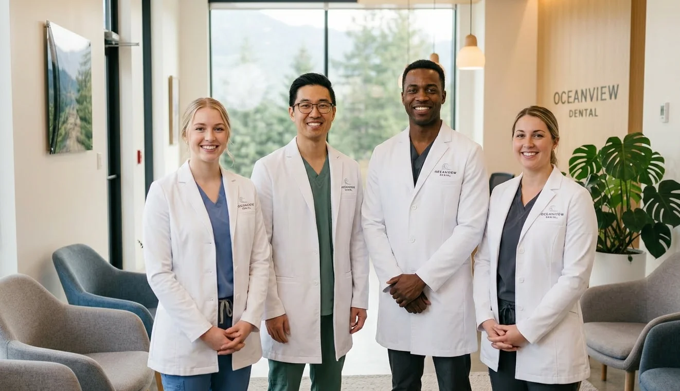 The team at a modern Kamloops dental office
