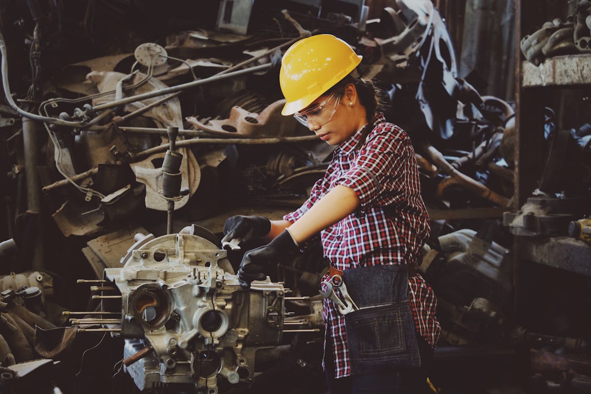 Modern manufacturing facility with automated equipment and quality control processes