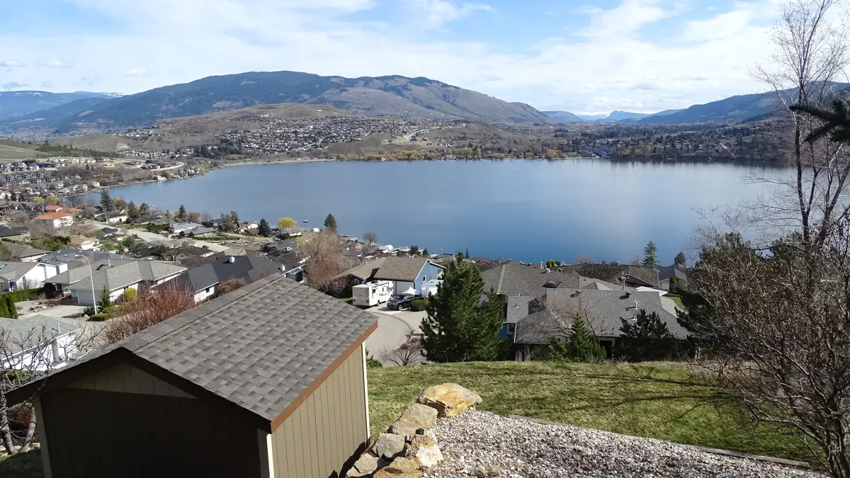 Kalamalka Lake and the Coldstream Valley seen from above Vernon, BC