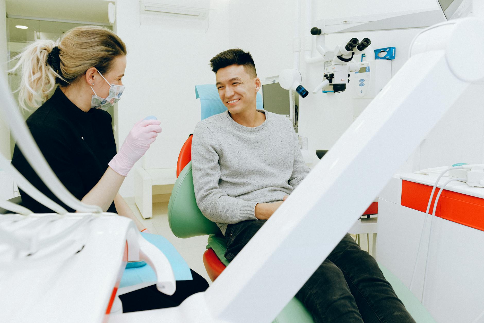 Dental patient consultation showing trust and professionalism