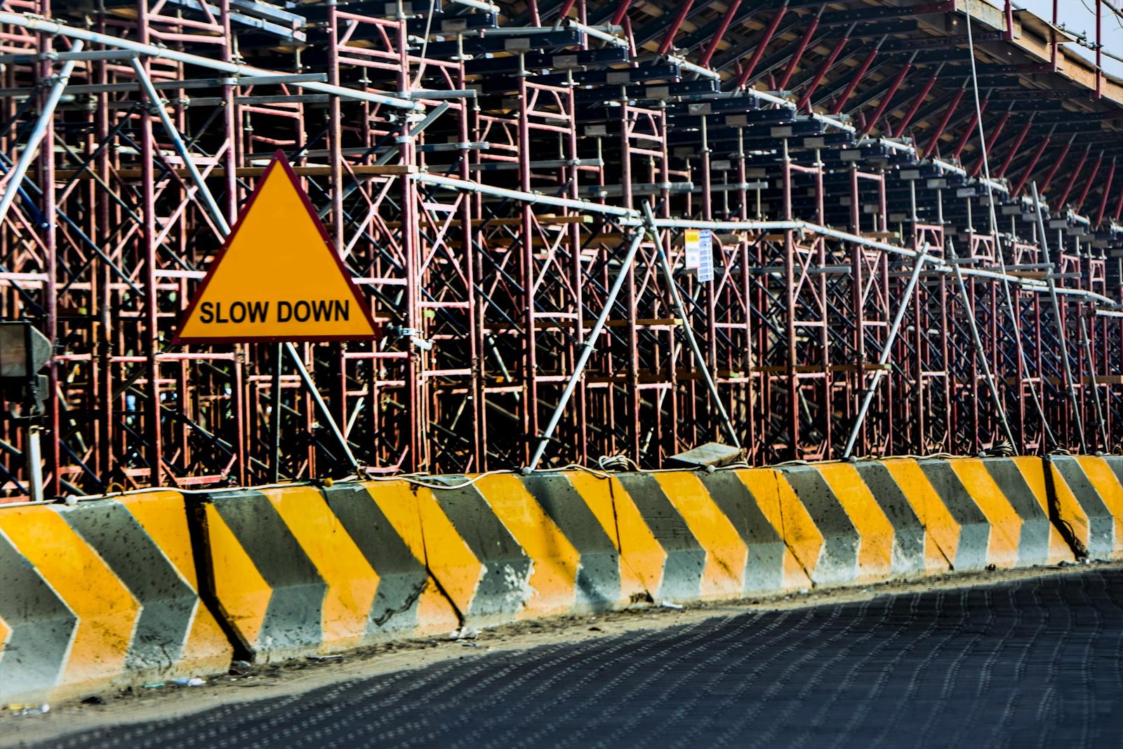 Property development signage at a construction site