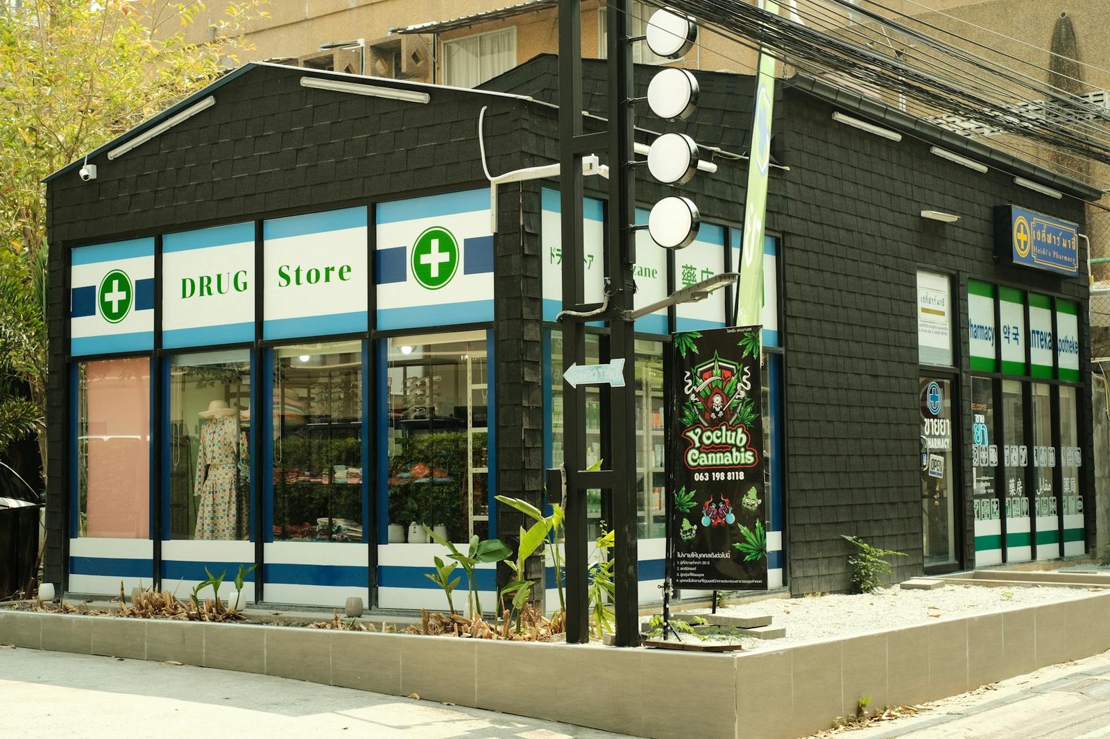 Modern storefront with professional signage